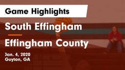 South Effingham  vs Effingham County  Game Highlights - Jan. 4, 2020