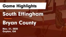 South Effingham  vs Bryan County  Game Highlights - Nov. 21, 2020