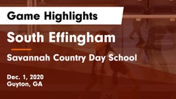 South Effingham  vs Savannah Country Day School Game Highlights - Dec. 1, 2020