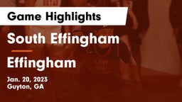 South Effingham  vs Effingham  Game Highlights - Jan. 20, 2023