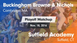 Matchup: Buckingham Browne & vs. Suffield Academy 2016