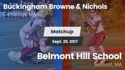 Matchup: Buckingham Browne & vs. Belmont Hill School 2017