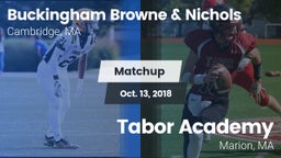 Matchup: Buckingham Browne & vs. Tabor Academy  2018