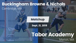 Matchup: Buckingham Browne & vs. Tabor Academy  2019