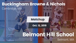 Matchup: Buckingham Browne & vs. Belmont Hill School 2019