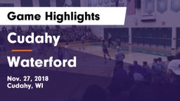 Cudahy  vs Waterford  Game Highlights - Nov. 27, 2018