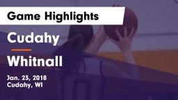 Cudahy  vs Whitnall  Game Highlights - Jan. 23, 2018