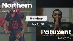 Matchup: Northern  vs. Patuxent  2017