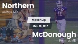 Matchup: Northern  vs. McDonough  2017