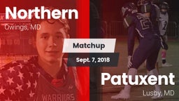 Matchup: Northern  vs. Patuxent  2018