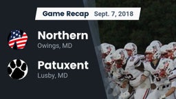 Recap: Northern  vs. Patuxent  2018