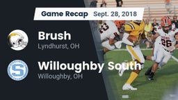 Recap: Brush  vs. Willoughby South  2018