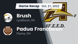 Recap: Brush  vs. Padua Franciscan  2022