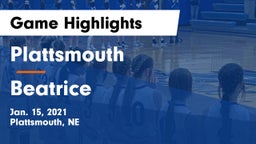 Plattsmouth  vs Beatrice  Game Highlights - Jan. 15, 2021