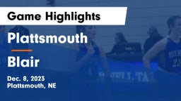 Plattsmouth  vs Blair  Game Highlights - Dec. 8, 2023