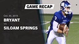 Recap: Bryant  vs. Siloam Springs 2015