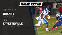 Recap: Bryant  vs. Fayetteville  2016