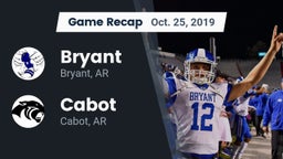 Recap: Bryant  vs. Cabot  2019