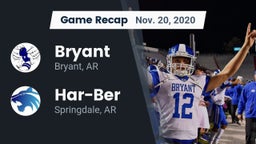 Recap: Bryant  vs. Har-Ber  2020