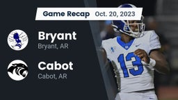 Recap: Bryant  vs. Cabot  2023