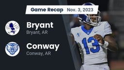 Recap: Bryant  vs. Conway  2023