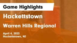 Hackettstown  vs Warren Hills Regional  Game Highlights - April 4, 2023