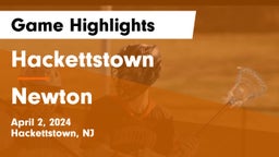 Hackettstown  vs Newton  Game Highlights - April 2, 2024