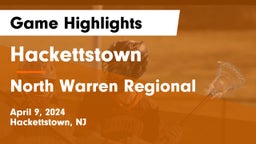 Hackettstown  vs North Warren Regional  Game Highlights - April 9, 2024