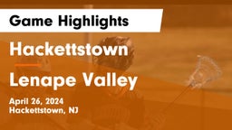 Hackettstown  vs Lenape Valley  Game Highlights - April 26, 2024