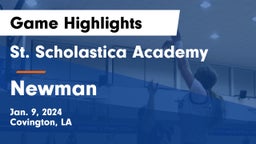 St. Scholastica Academy vs Newman  Game Highlights - Jan. 9, 2024