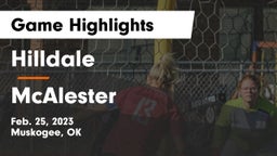 Hilldale  vs McAlester  Game Highlights - Feb. 25, 2023