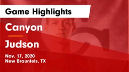 Canyon  vs Judson  Game Highlights - Nov. 17, 2020