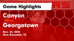 Canyon  vs Georgetown  Game Highlights - Nov. 23, 2020