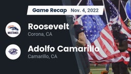 Recap: Roosevelt  vs. Adolfo Camarillo  2022