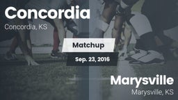 Matchup: Concordia vs. Marysville  2016