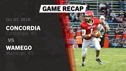 Recap: Concordia  vs. Wamego  2016