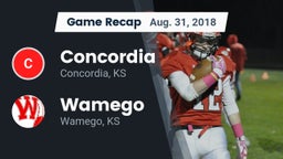 Recap: Concordia  vs. Wamego  2018