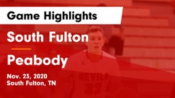 South Fulton  vs Peabody  Game Highlights - Nov. 23, 2020