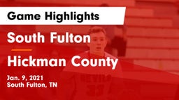 South Fulton  vs Hickman County Game Highlights - Jan. 9, 2021