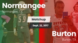 Matchup: Normangee High vs. Burton  2017