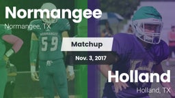 Matchup: Normangee High vs. Holland  2017