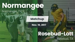 Matchup: Normangee High vs. Rosebud-Lott  2017