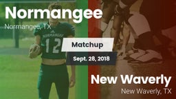 Matchup: Normangee High vs. New Waverly  2018