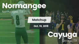 Matchup: Normangee High vs. Cayuga  2018
