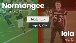 Matchup: Normangee High vs. Iola  2019