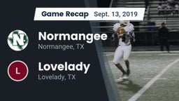 Recap: Normangee  vs. Lovelady  2019