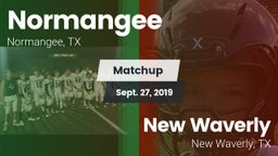 Matchup: Normangee High vs. New Waverly  2019