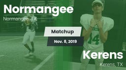 Matchup: Normangee High vs. Kerens  2019