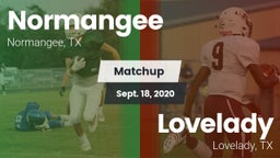 Matchup: Normangee High vs. Lovelady  2020