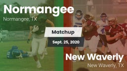 Matchup: Normangee High vs. New Waverly  2020